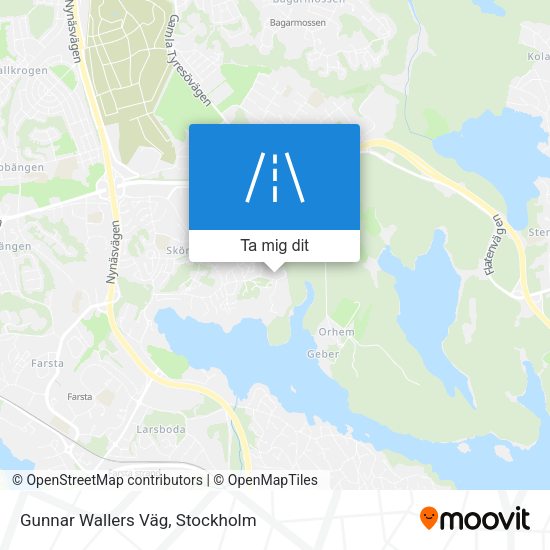 Gunnar Wallers Väg karta