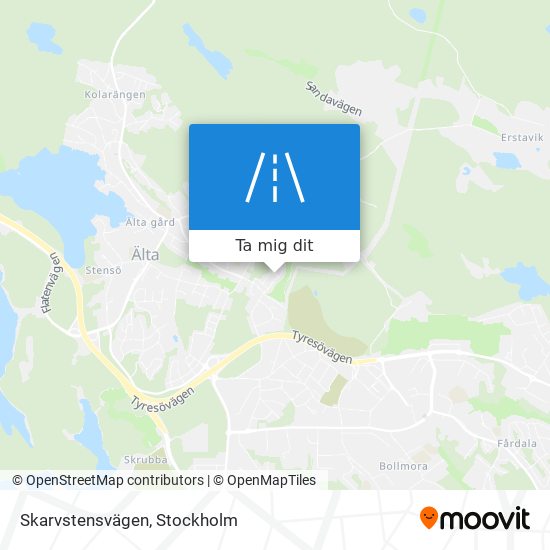 Skarvstensvägen karta