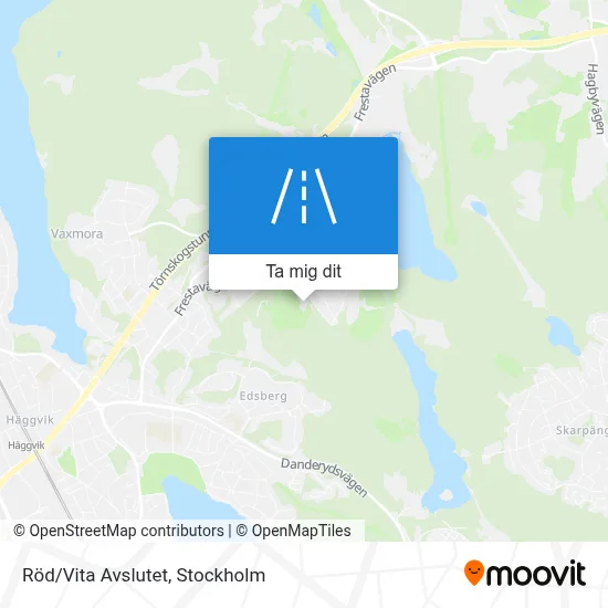 Röd/Vita Avslutet karta