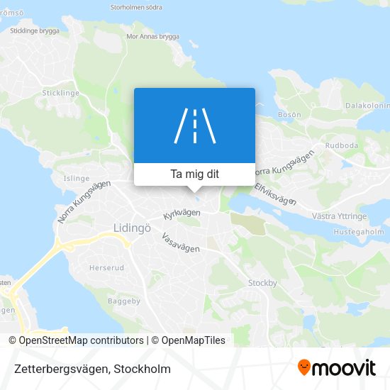 Zetterbergsvägen karta