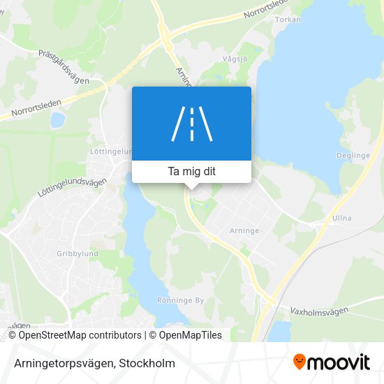 Arningetorpsvägen karta