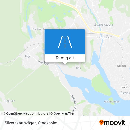 Silverskattsvägen karta