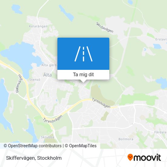 Skiffervägen karta