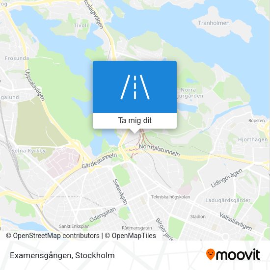 Examensgången karta