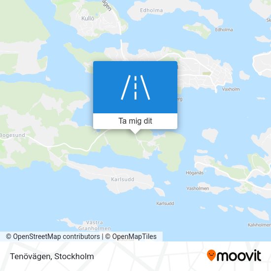 Tenövägen karta