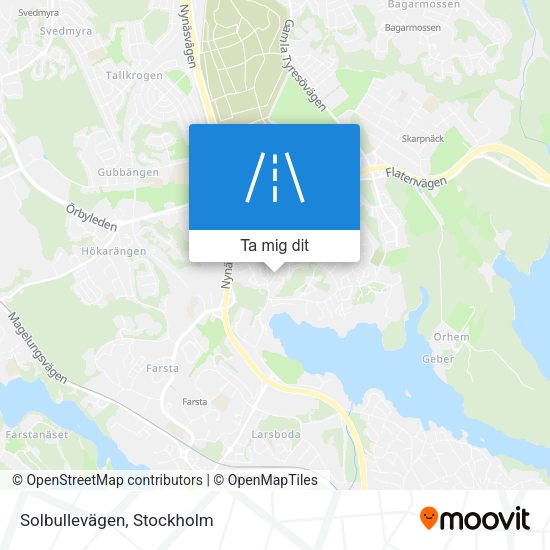 Solbullevägen karta