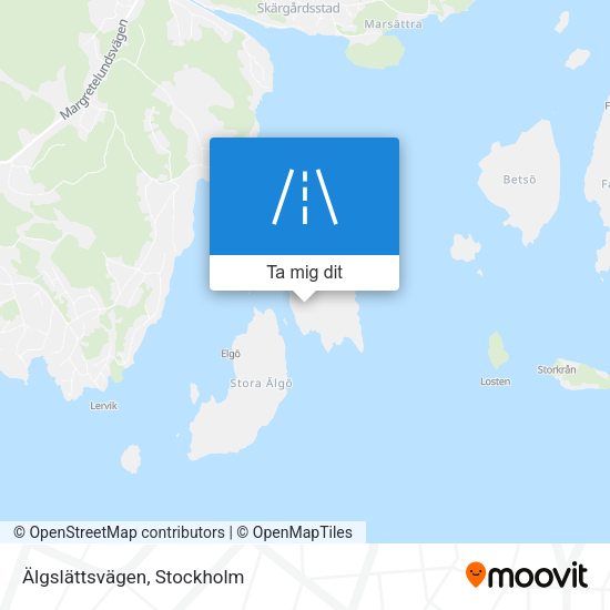 Älgslättsvägen karta