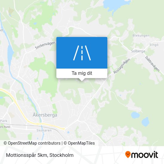 Mottionsspår 5km karta