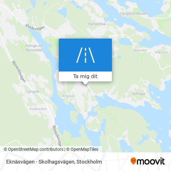 Eknäsvägen - Skolhagsvägen karta