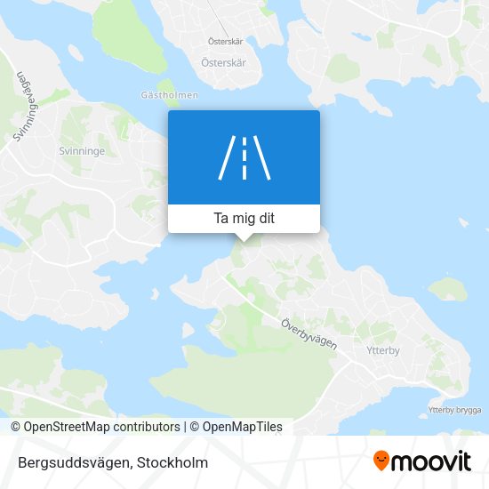 Bergsuddsvägen karta