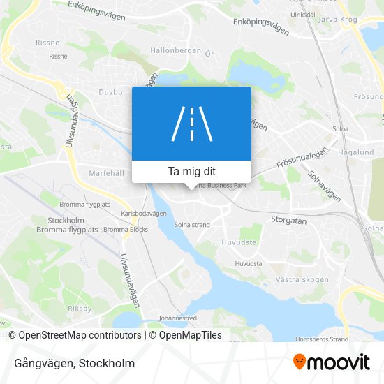 Gångvägen karta