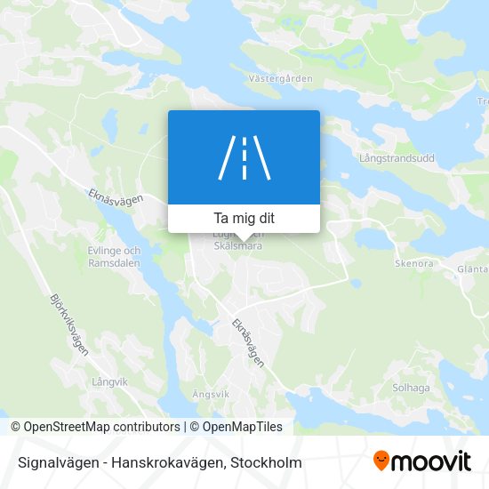 Signalvägen - Hanskrokavägen karta