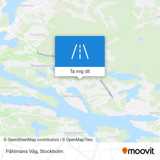 Påhlmans Väg karta