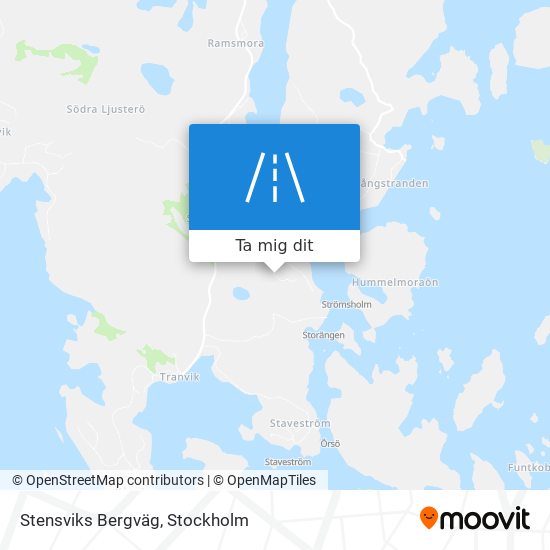 Stensviks Bergväg karta