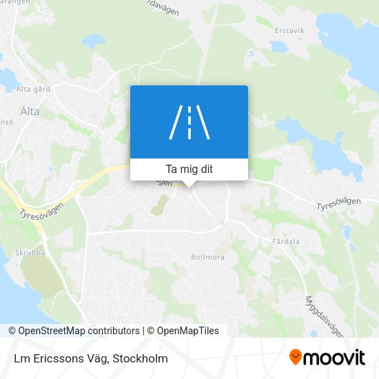 Lm Ericssons Väg karta