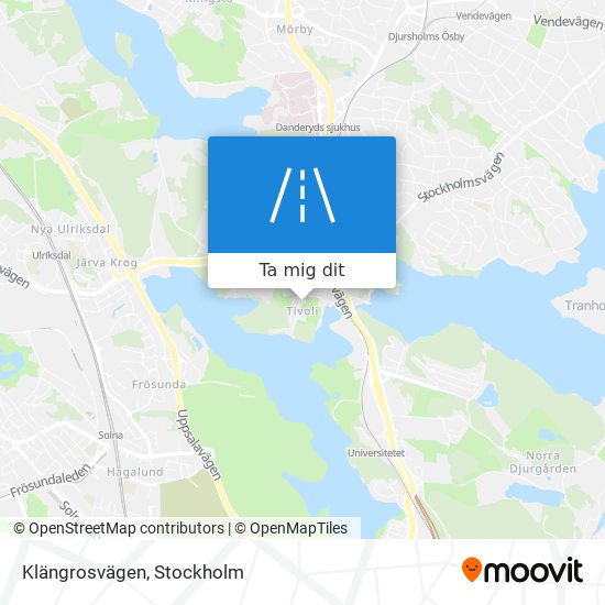 Klängrosvägen karta