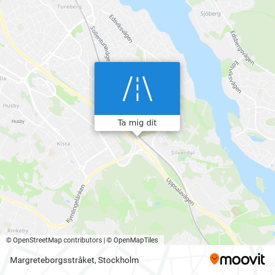 Margreteborgsstråket karta