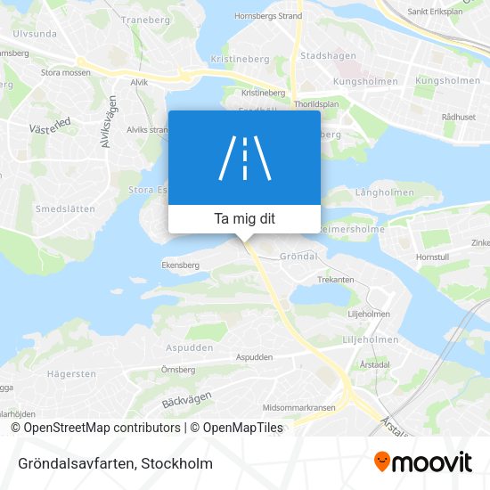 Gröndalsavfarten karta