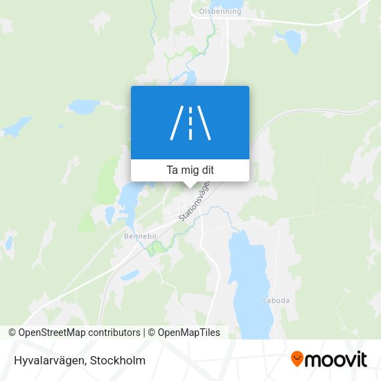 Hyvalarvägen karta
