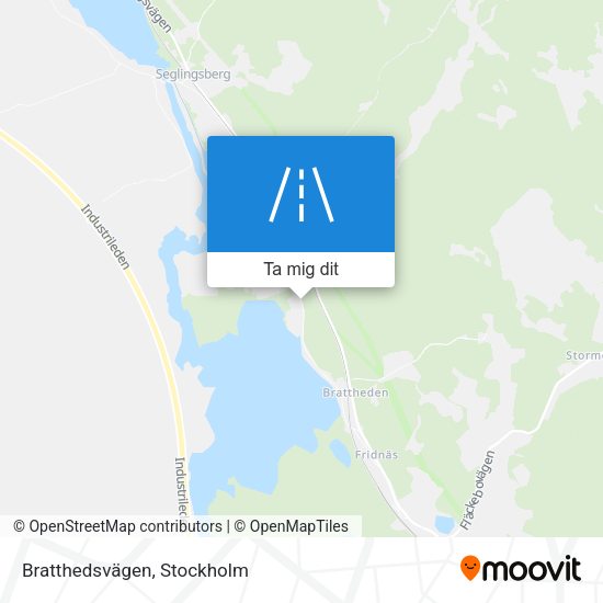 Bratthedsvägen karta