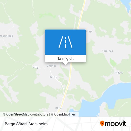 Berga Säteri karta
