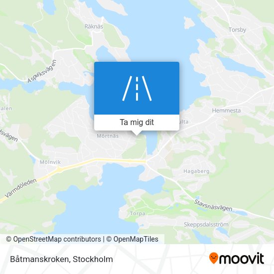 Båtmanskroken karta