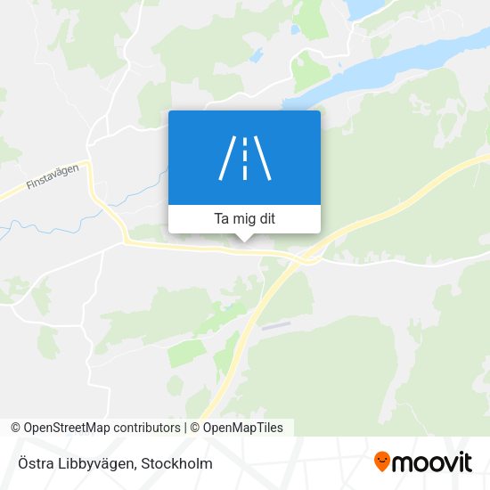 Östra Libbyvägen karta