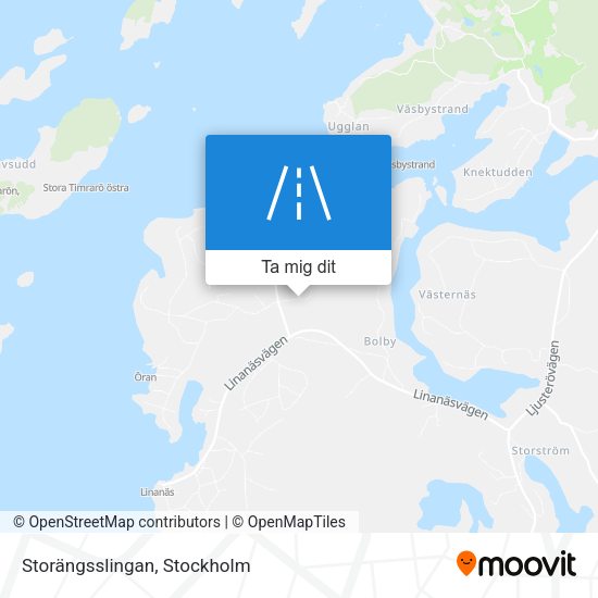 Storängsslingan karta