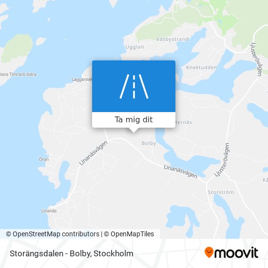 Storängsdalen - Bolby karta