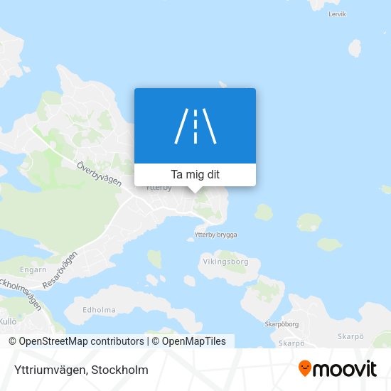 Yttriumvägen karta