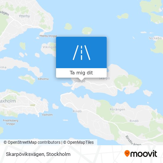 Skarpöviksvägen karta