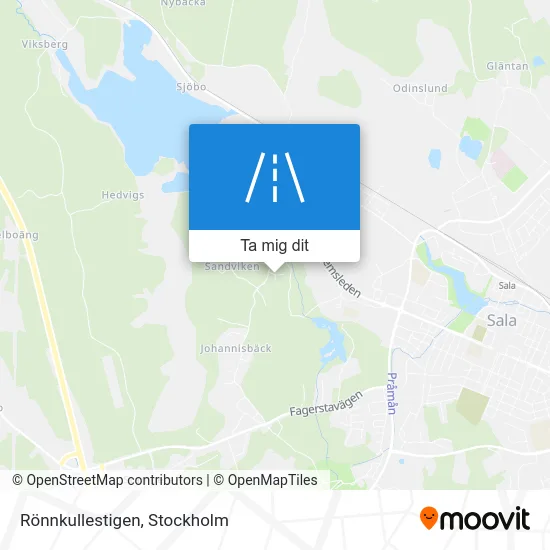 Rönnkullestigen karta