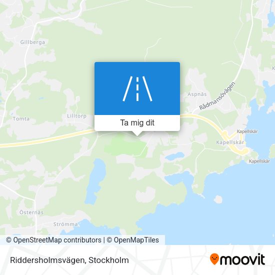 Riddersholmsvägen karta