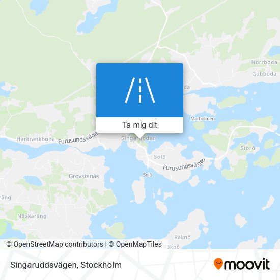 Singaruddsvägen karta