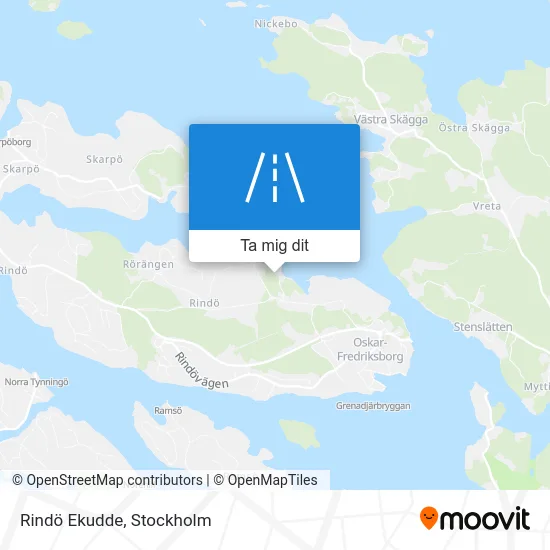 Rindö Ekudde karta