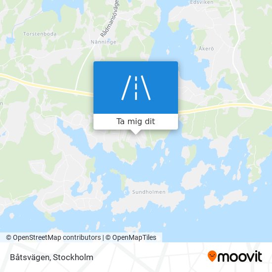 Båtsvägen karta