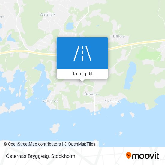 Östernäs Bryggväg karta