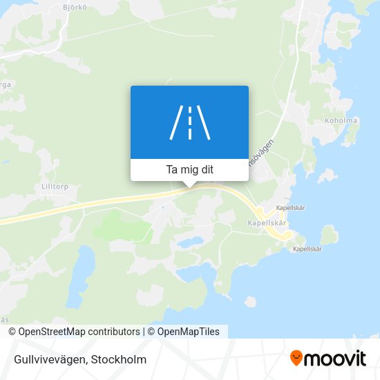 Gullvivevägen karta
