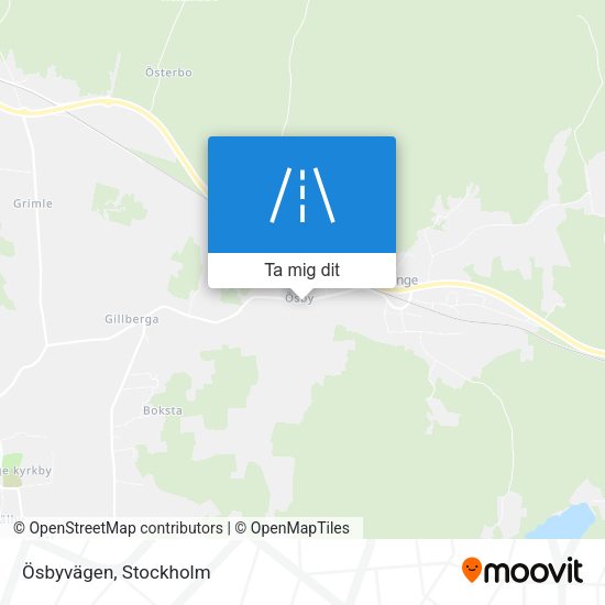 Ösbyvägen karta