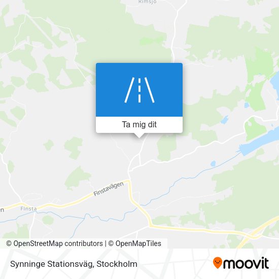 Synninge Stationsväg karta