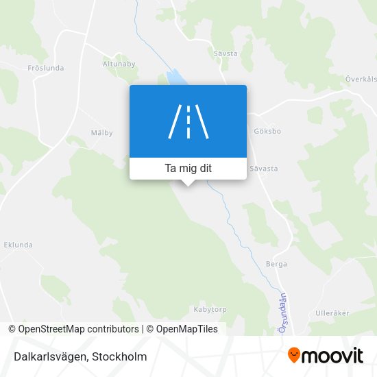 Dalkarlsvägen karta