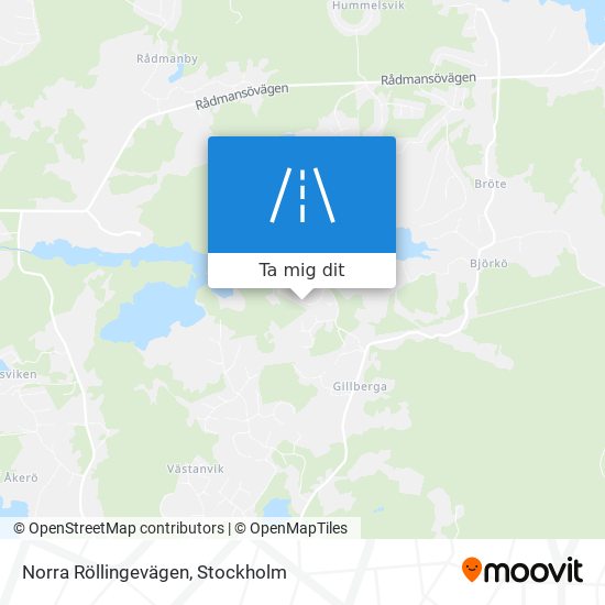 Norra Röllingevägen karta