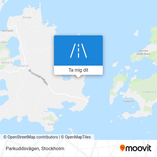 Parkuddsvägen karta