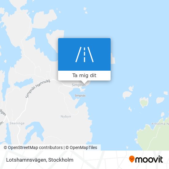 Lotshamnsvägen karta