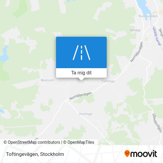 Toftingevägen karta