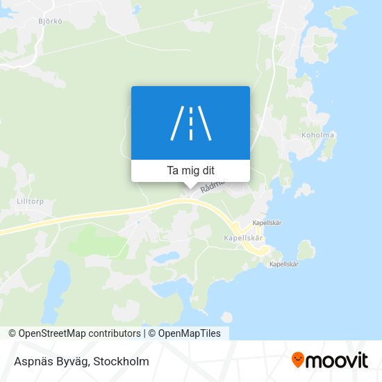 Aspnäs Byväg karta