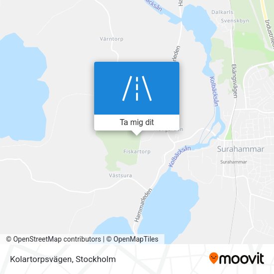 Kolartorpsvägen karta
