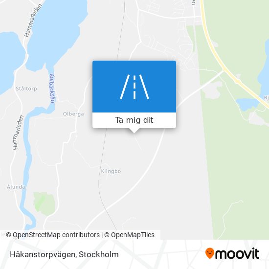 Håkanstorpvägen karta