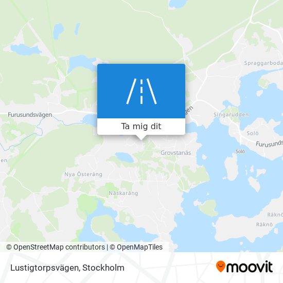 Lustigtorpsvägen karta