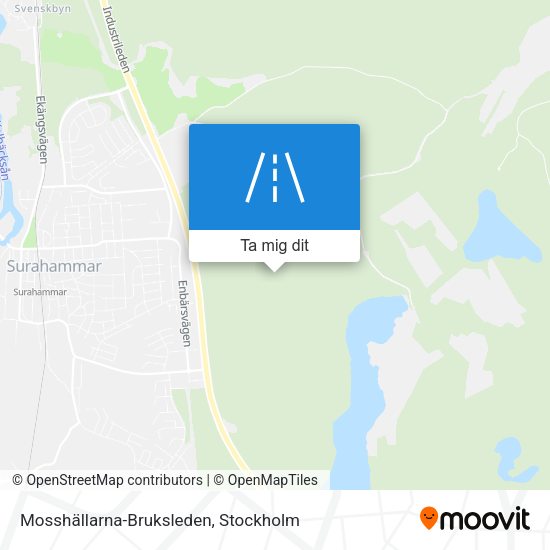Mosshällarna-Bruksleden karta